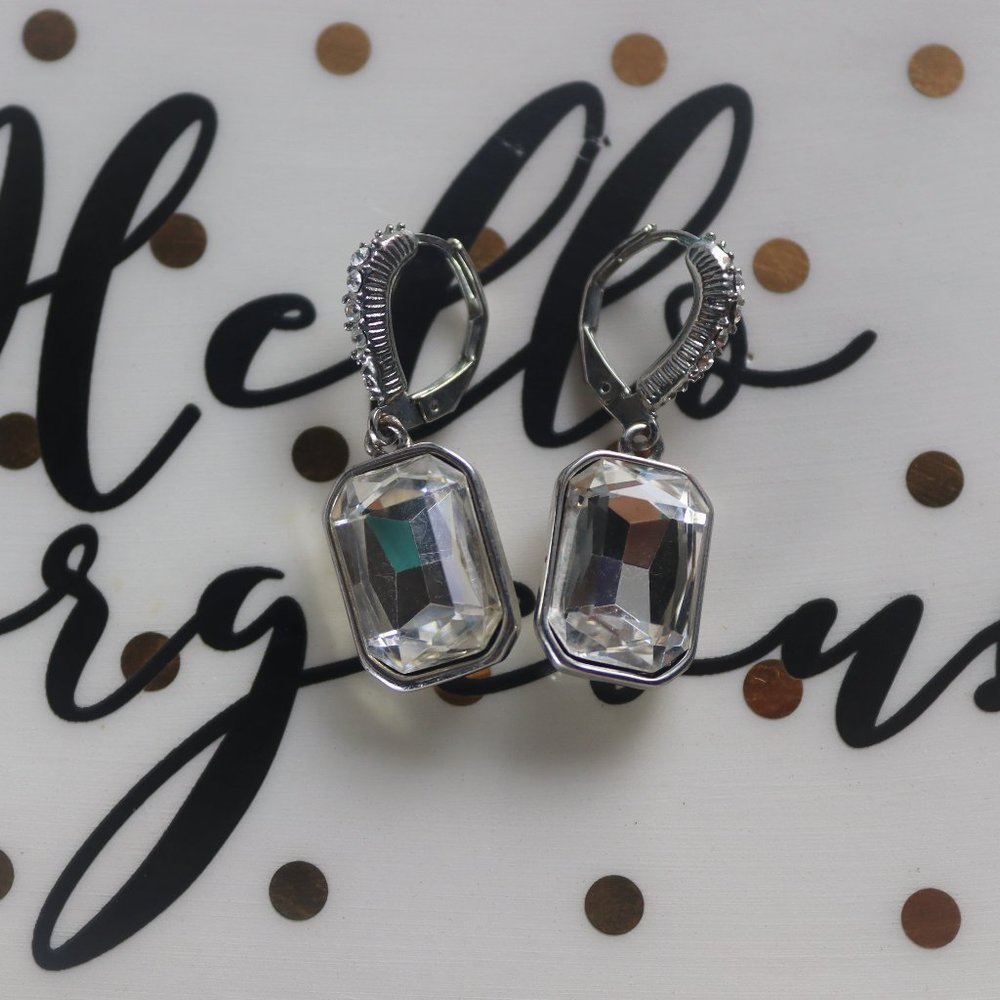 Brand New! Silver Crystal Earrings